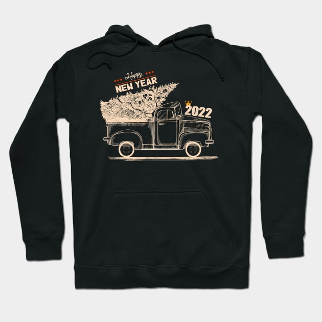 Happy New Year 2022 Hoodie by 99% Match